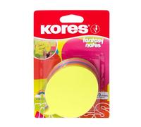 Kores - Fantaisie : Notes Autocollantes en Forme de Bulle, Bloc-Notes Autocollant Coloré, 70 x 70mm, Paquet de 1 x 250 Feuilles en 5 Couleurs Assorties