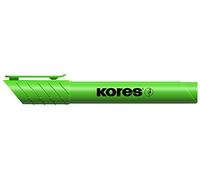 Kores - High Liner Plus : Stylos Surligneurs Fluorescents Verts, Pointe Biseautée et Encre à Base d'Eau, Fournitures Scolaires et de Bureau, Paquet de 12