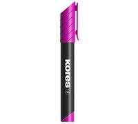 Kores - K-Marker XP1 : Marqueur Permanent Magenta, Pointe Ronde, Encre Imperméable à l'Eau et à Faible Odeur, pour Toutes les Surfaces, Paquet de 12 Pièces