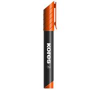 Kores - K-Marker XP1 : Marqueur Permanent Orange, Pointe Ronde avec Encre Imperméable à l'Eau et à Faible Odeur, pour Toutes les Surfaces, Paquet de 12 Pièces