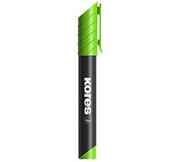 Kores - K-Marker XP1 : Marqueur Permanent Vert Jaune, Pointe Ronde, Encre Imperméable à l'Eau et à Faible Odeur, pour Toutes les Surfaces, Paquet de 12 Pièces