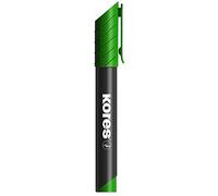 Kores - K-Marker XP1 : Marqueur Permanent Vert, Pointe Ronde avec Encre Imperméable à l'Eau et à Faible Odeur, pour Toutes les Surfaces, Paquet de 12 Pièces