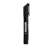Kores - K-Marker XP2 : Marqueur Permanent Noir, Pointe Biseautée avec Encre Imperméable à l'Eau et à Faible Odeur, pour Toutes les Surfaces, Paquet de 12 Unités