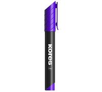 Kores - K-Marker XP2 : Marqueur Permanent Violet, Pointe Biseautée avec Encre Imperméable et à Faible Odeur, pour Toutes les Surfaces, Paquet de 12 Pièces