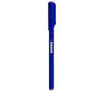 Kores - K0R-M : Stylo à Bille Bleu, Pointe Moyenne 1 mm, Encre Semi-Gel pour une Écriture Douce, Forme Triangulaire Ergonomique, Fournitures Scolaires et de Bureau, Lot de 12