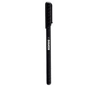 Kores - K0R-M : stylos à bille noirs, pointe moyenne avec encre semi-gel, grip caoutchouté, lot de 12