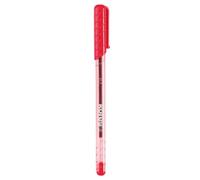 Kores - K1 : Stylos à Bille Rouges, Pointe Fine de 0,7 mm avec Encre Anti-Salissures pour une Écriture Douce, Forme Triangulaire Ergonomique, Fournitures Scolaires et de Bureau, Paquet de 12