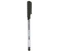 Kores - K2 : Stylos à Bille Noirs, Pointe Fine de 0,7 mm avec Encre Anti-Salissures pour une Écriture Douce, Prise en Main Souple, Fournitures Scolaires et de Bureau, Paquet de 12