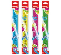 Kores Règle flexible Lin42160 Flex - 30 cm, plastique incassable, noir