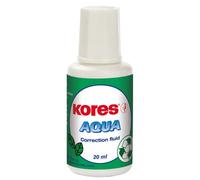 Kores korrekturfluid aqua base 20 ml-lot de 10-blanc