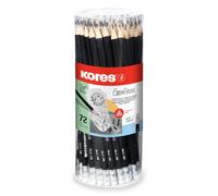 Kores Lot de 72 Crayon papier Grafitos bout gomme HB