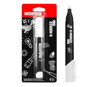 Kores Marqueur Blanc Créatif, Permanent, Pointe Ronde, Lot de 1