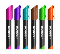 Kores Marqueur permanent K Marker Pointe ogive 3 mm Noir