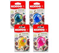 Kores - Scooter : Rouleau de Ruban Correcteur pour Étudiants et Adultes, Ruban Correcteur Sec sans Pelage avec Guide de Roue et Forme Ergonomique, Fournitures Scolaires et de Bureau, 8m x 4,2mm