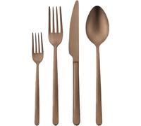 Korkmaz Riva set de couverts 24 pièces en or rose - couverts de table en acier inoxydable 18/10 de haute qualité