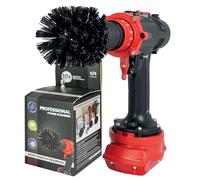 Kornely Brosse de Perceuse Premium- Ultra Rigide, Noire, 8.5cm. Nettoyeur Professionnel à Puissance. Ne Raye Pas Les Surfaces. Convient pour Nettoyer Les Grills, Pierres, Briques, Carreaux Extérieurs