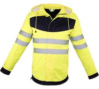 Korntex EOSP | EOS Hi-Vis Workwear Parka With Printing Area - Farbe : Signal Yellow/Black - Größe : XXL