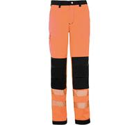 Korntex EOSTR | EOS Pantalon de travail Hi-Vis avec zones d'impression - Farbe : Signal Orange/Black - Größe : 90