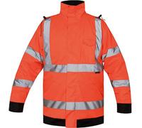 Korntex KXRLJ | Hi-Vis Light Rain Jacket Kaunas Veste de pluie - Couleur : Signal Orange - Taille : XXL