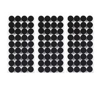 KOSHIFU 108 Pièces Patins en Feutre Ronds 15mm Patins pour Meubles en Feutre Auto-Adhésifs Protecteur de Sol Tampon Chaise Noir Patin Antiderapant Autocollants pour Meubles Pieds de Meubles