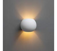 KOSILUM - Applique murale scandinave plâtre - Athena - Lumière Blanc Chaud Eclairage Salon Chambre Cuisine Couloir - 1 x max 40W - - G9 - IP20