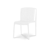 Chaise de Jardin ou Terrasse Blanche en Résine Polypropylène
