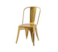 Kosmi Chaise Style Industriel en métal Couleur Or - Finition Brillant