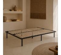 Sommier à Lattes en kit 140x190 cm sur Pieds pour lit 2 Places
