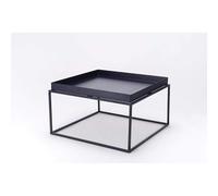 Kosmi - Table Basse métal Noir Style Industriel 60 x 60 x 40 cm