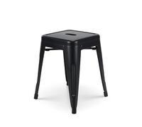 Tabouret en métal noir mat - Hauteur 46 cm