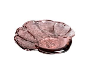 Kosta Boda Coupelle en verre d'art coquillage 30x33 cm Rose
