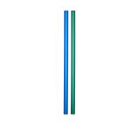 Kosta Boda Pailles Sipsavor 200 mm lot de 2 bleu-vert