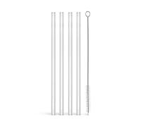 Kosta Boda Pailles Viva + brosse de nettoyage lot de 5 Clair