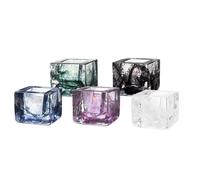 Kosta Boda Photophore Brick bleu