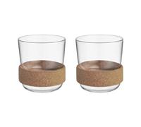 Kosta Boda Tasse avec anneau en liège Viva 30 cl. 2 pièces Clair
