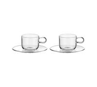 Kosta Boda Tasse avec soucoupe Viva 30 cl. 2 pièces Clair