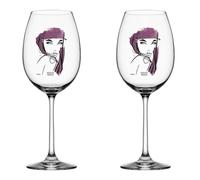 Kosta Boda Verre à vin All about you 52 cl lot de 2 prune