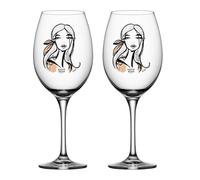 Kosta Boda Verre à vin All about you 52 cl lot de 2 Wait for her (dusty pink)