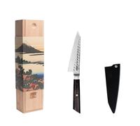 KOTAI | Couteau de Cuisine Universel Bunka Petty | Lame de 13.5 cm | Couteau de Cuisine | Martelé et Aiguisé à la Main | Acier Inoxydable Japonais 440C Ultra-Tranchant
