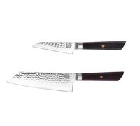 Kotai Le Set de Base Bunka : 2 couteaux (couteau d'office Bunka 90mm + Santoku Bunka 170mm)