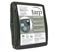 Kotap Bâche de protection robuste 3,6 x 7,6 m, réversible, multi-usage, imperméable, vert-argenté (TGS-1222)