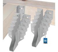 KOTARBAU® 10 x Suspension de Poutre 11,7 x 2,5 cm | Support de Poutre en Acier galvanisé | Suspension de Poutre en Bois à l'extérieur | Sabot Charpente, 10 Pieces