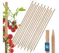 KOTARBAU® 15 Pièces Tuteur Tomate - Bois de Hêtre - 120 cm - Naturel - Tuteur Plante - Piquet de Jardin - Poteau Bois - Piquet Tomate - Support Plante Grimpante
