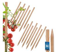 KOTARBAU® 15 Pièces Tuteur Tomate - Bois de Hêtre - 25 cm - Naturel - Tuteur Plante - Piquet de Jardin - Poteau Bois - Piquet Tomate - Support Plante Grimpante