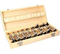 KOTARBAU® 16 pces Jeu de mèches forestières 6-54 mm Défonceuse avec caisse en bois