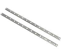 KOTARBAU® 2 x Glissières télescopiques à billes, Glissières pour tiroirs 405 mm, Glissières avec fermeture douce, Fixation latérale, Rails pour tiroirs, Glissières coulissantes, Ouverture totale