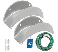 KOTARBAU® 2 x Support Tuyau Arrosage Mural | Suspension Murale en Acier | Enrouleur Mural Tuyau Arrosage | Porte Tuyau Arrosage Mural | Support Mural Tuyau Arrosage | Accroche Tuyau Arrosage