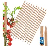 KOTARBAU® 20 Pièces Tuteur Tomate - Bois de Hêtre - 150 cm - Naturel - Tuteur Plante - Piquet de Jardin - Poteau Bois - Piquet Tomate - Support Plante Grimpante