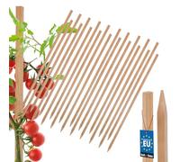 KOTARBAU® 20 Pièces Tuteur Tomate - Bois de Hêtre - 50 cm - Naturel - Tuteur Plante - Piquet de Jardin - Poteau Bois - Piquet Tomate - Support Plante Grimpante