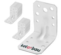 KOTARBAU® 25 Pièces Équerre De Fixation - Acier Galvanisé - 65 x 65 x 45 mm - Argent - Renfort d'angle Métal - Équerre de Fixation Renforcée - 90 Degrés